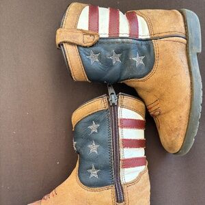 Smoky mountain boots kid patriotic flag size 8